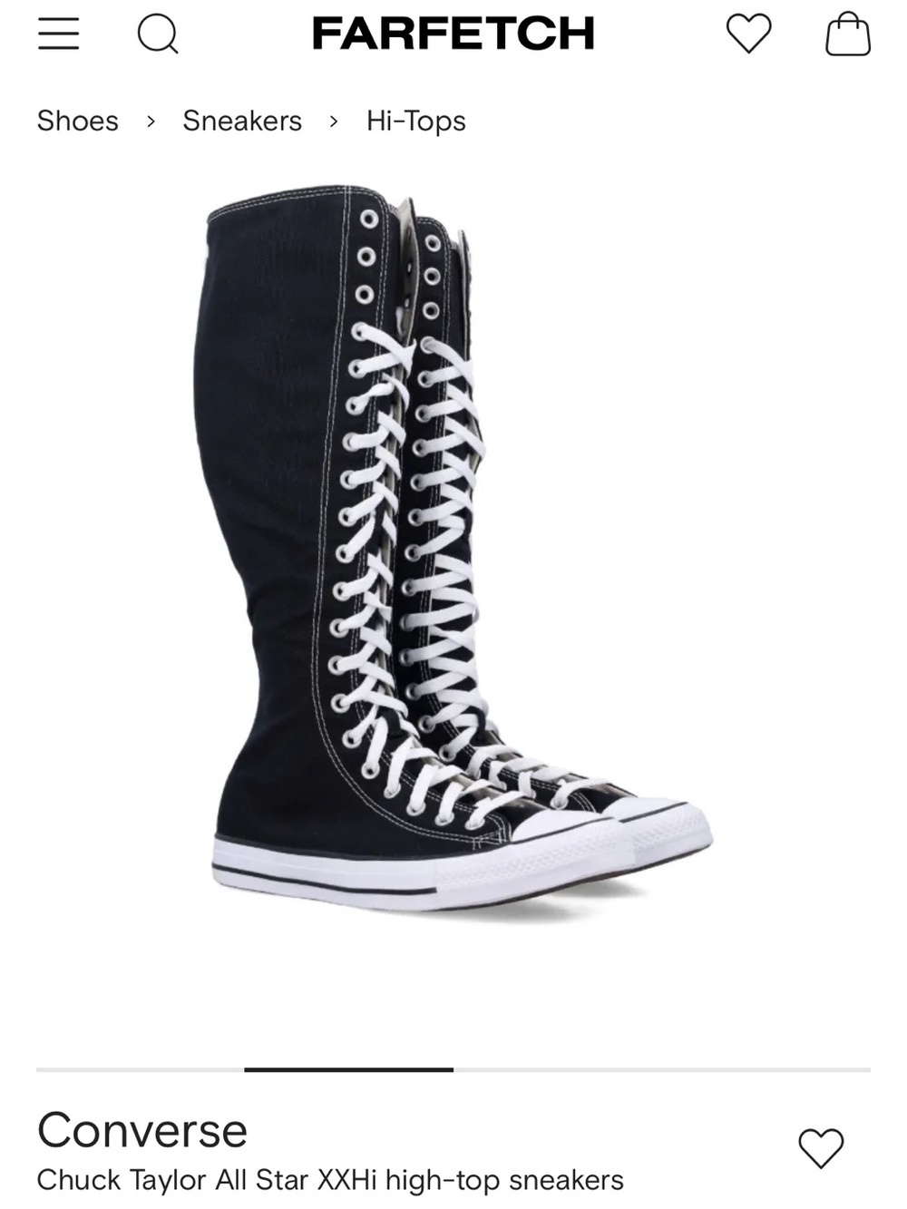 Converse chuck taylor all star xxhi high top sneakers